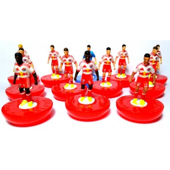 Subbuteo Andrew Table Soccer Red Bull Salzburg 2013-2014 on classic Hasbro bases